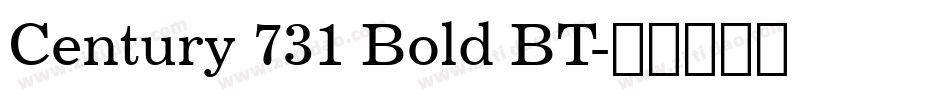 Century 731 Bold BT字体转换